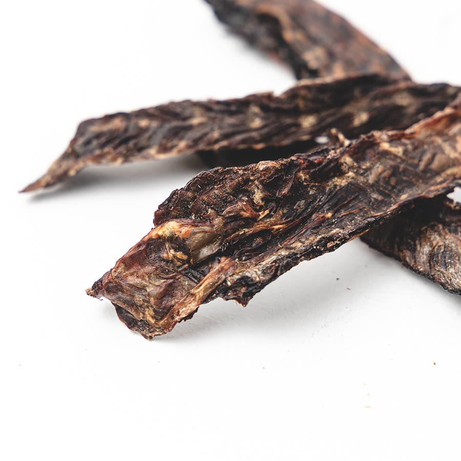 Yak jerky close-up